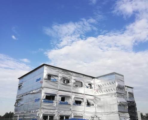 Budynek biurowy modułowy w Salzgitter wykonany przez Climatic