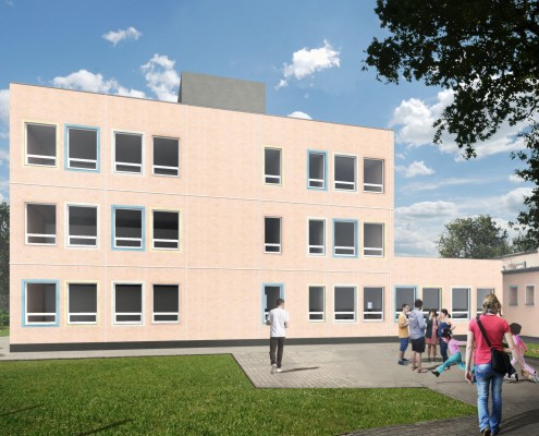 Projekt rozbudowy budynku Szkoły Podstawowej Nr 128 w technologii modułowej